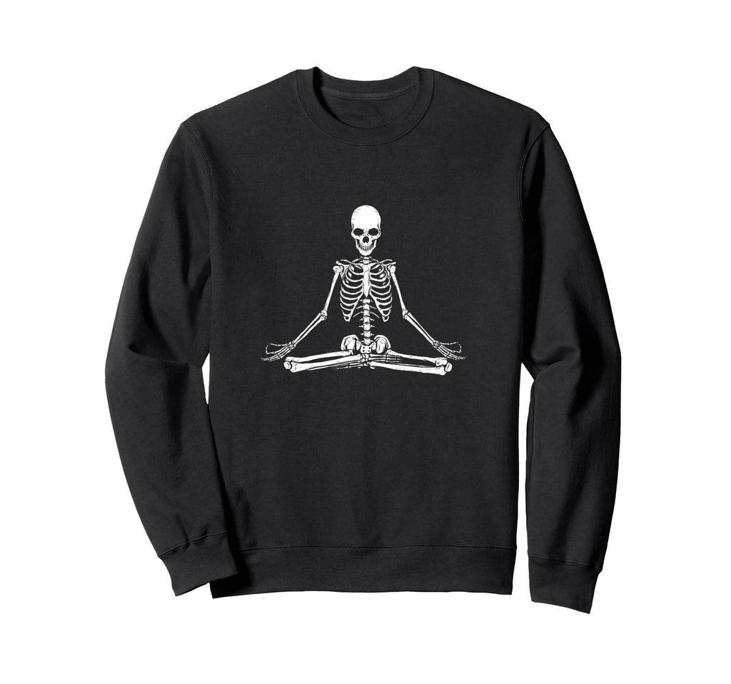 Skeleton Meditation Yoga Zen Sweatshirt - Novelty Apparel Men Women - T-Shirt, Sweatshirt, Hoodie