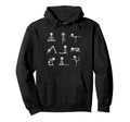 Funny Skeletons Yoga Meditation Hoodie - Fun Novelty Design Men Women - T-Shirt, Sweatshirt, Hoodie