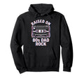 Raised 80S Dad Rock Cassette Tape Hoodie - Trendy Graphic for Adults - T-Shirt, Sweatshirt, Hoodie