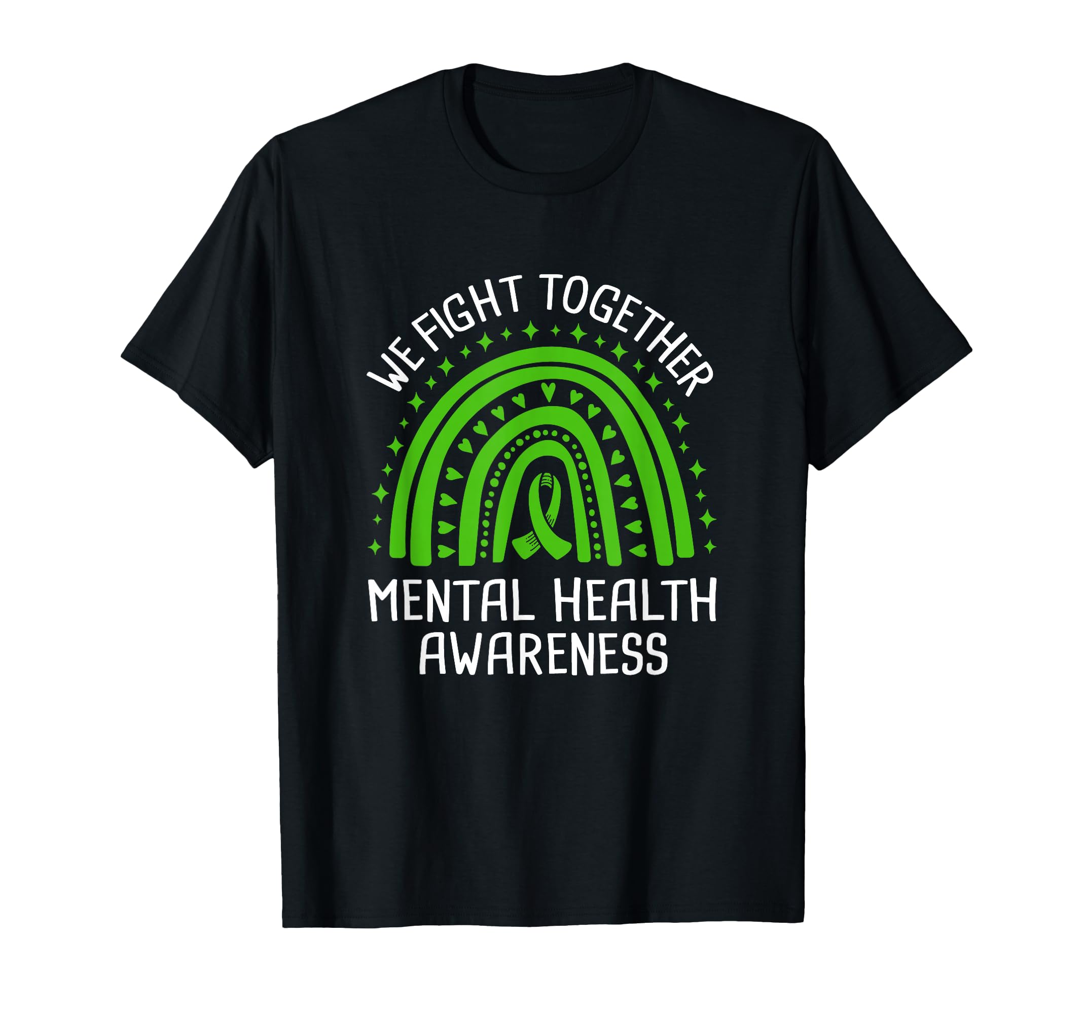 We Fight Together Mental Health Awareness T-Shirt - Minimalist Print Unisex - T-Shirt, Sweatshirt, Hoodie