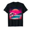 Vaporwave Synthwave Ocean Japanese 80S T-Shirt - Minimalist Print Men Women - T-Shirt, Sweatshirt, Hoodie