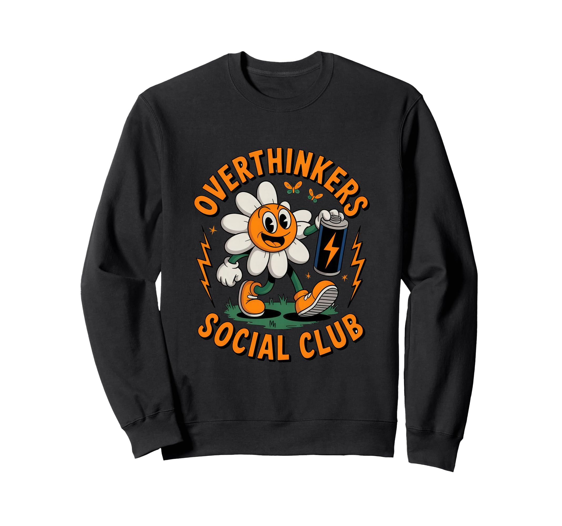 Overthinkers Social Club Mindful Sweatshirt - Casual Everyday Wear Unisex - T-Shirt, Sweatshirt, Hoodie