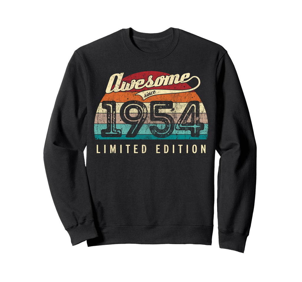 Awesome Since 1954 72Nd Birthday Sweatshirt - Graphic Print for Adults - T-Shirt, Sweatshirt, Hoodie