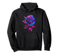 Rose Flower Pattern Colorful Hoodie - Streetwear Style for Adults - T-Shirt, Sweatshirt, Hoodie