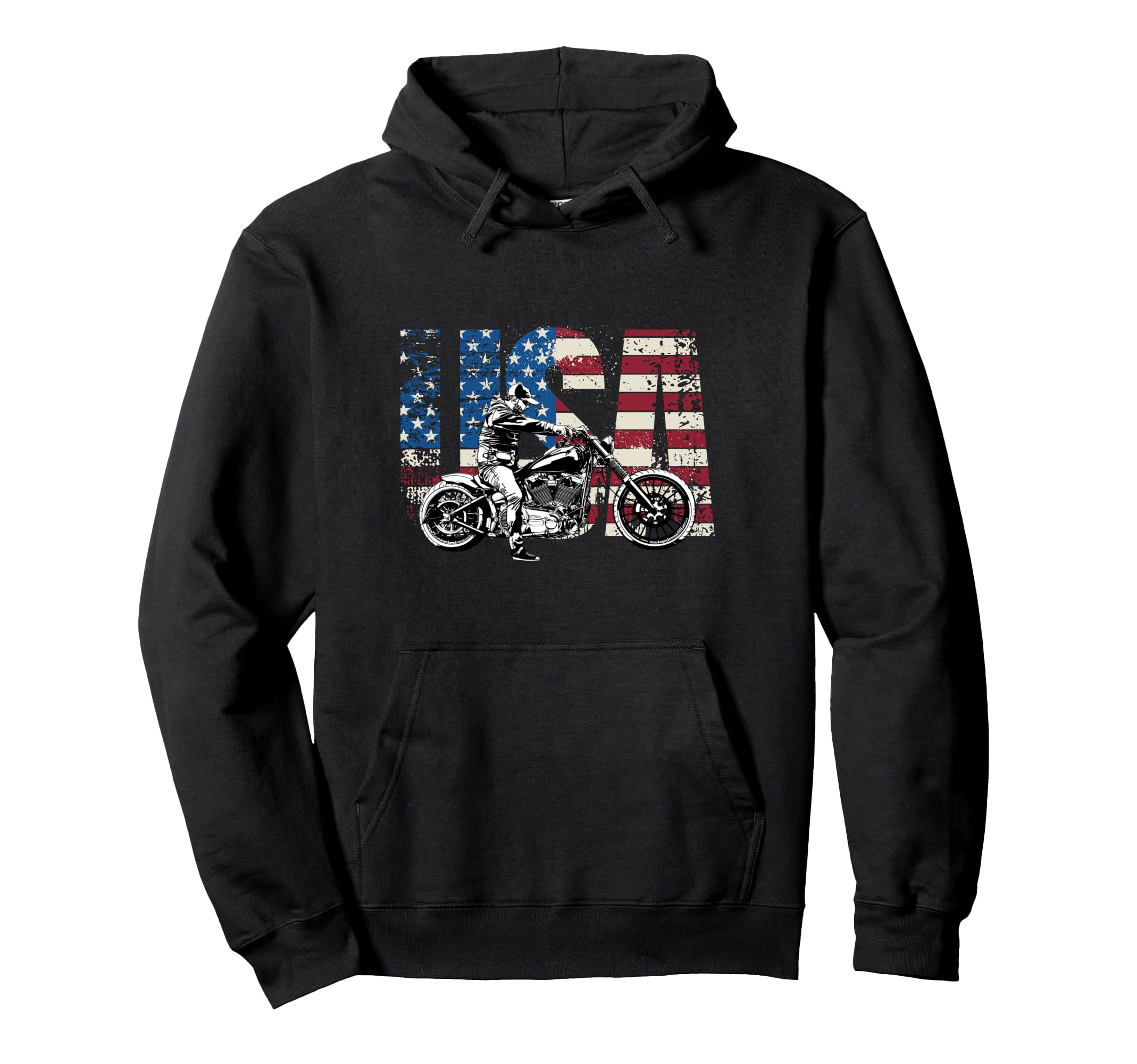 Motorcycle Usa Motorcycle Hoodie - Aesthetic Graphic for Adults - T-Shirt, Sweatshirt, Hoodie