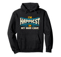 Cave Happiness Typography Hoodie - Novelty Apparel for Adults - T-Shirt, Sweatshirt, Hoodie