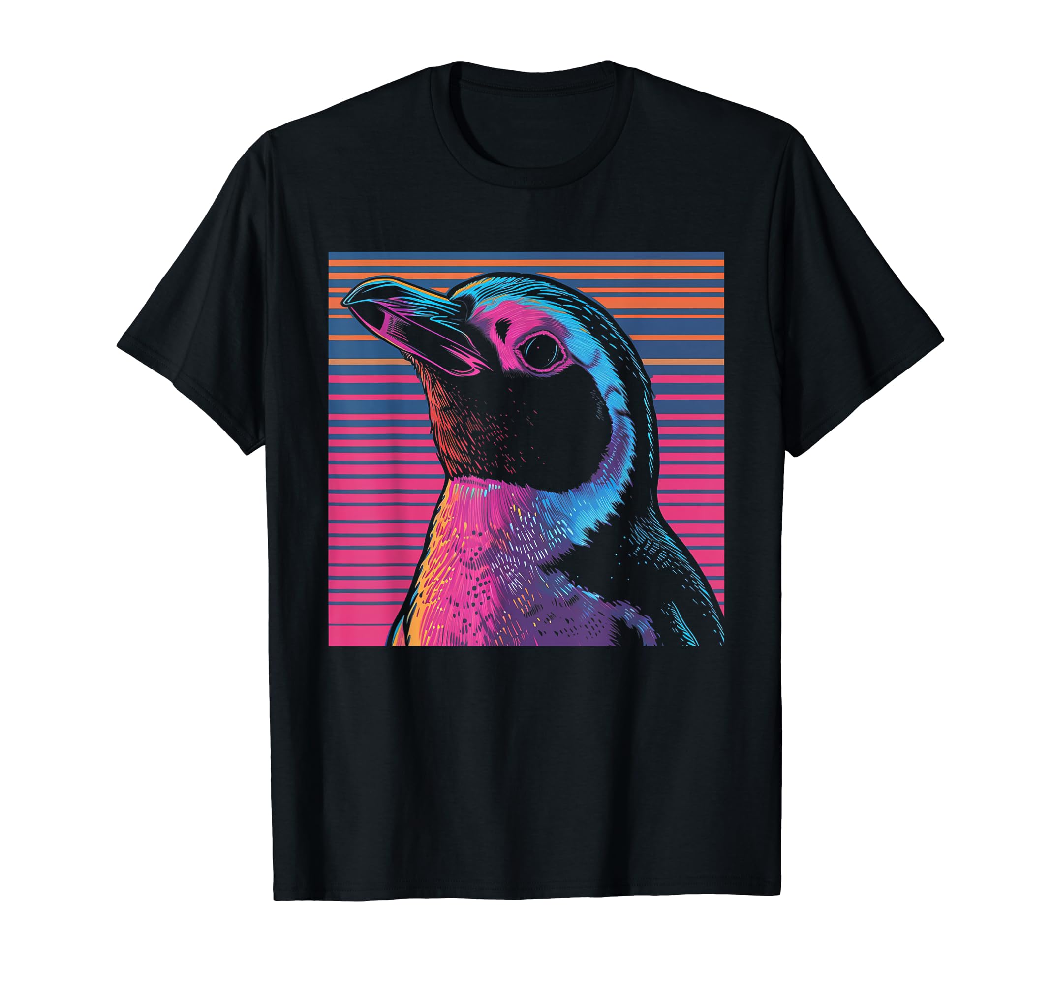 Penguin Vaporwave Aesthetic Synthwave T-Shirt - Novelty Apparel Men Women - T-Shirt, Sweatshirt, Hoodie