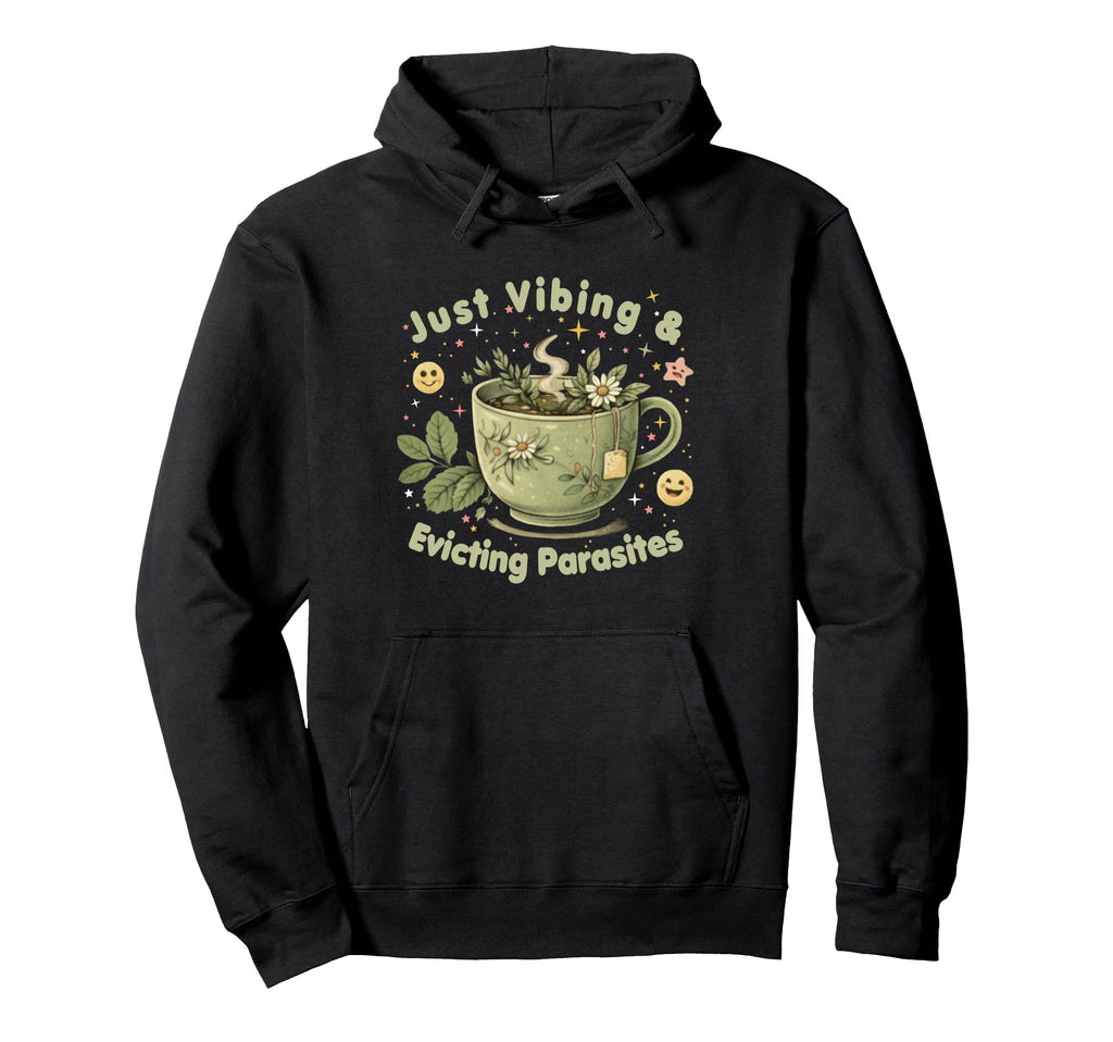 Funny Wellness Vibes Aesthetic Tea Lover Hoodie - Novelty Apparel Unisex - T-Shirt, Sweatshirt, Hoodie