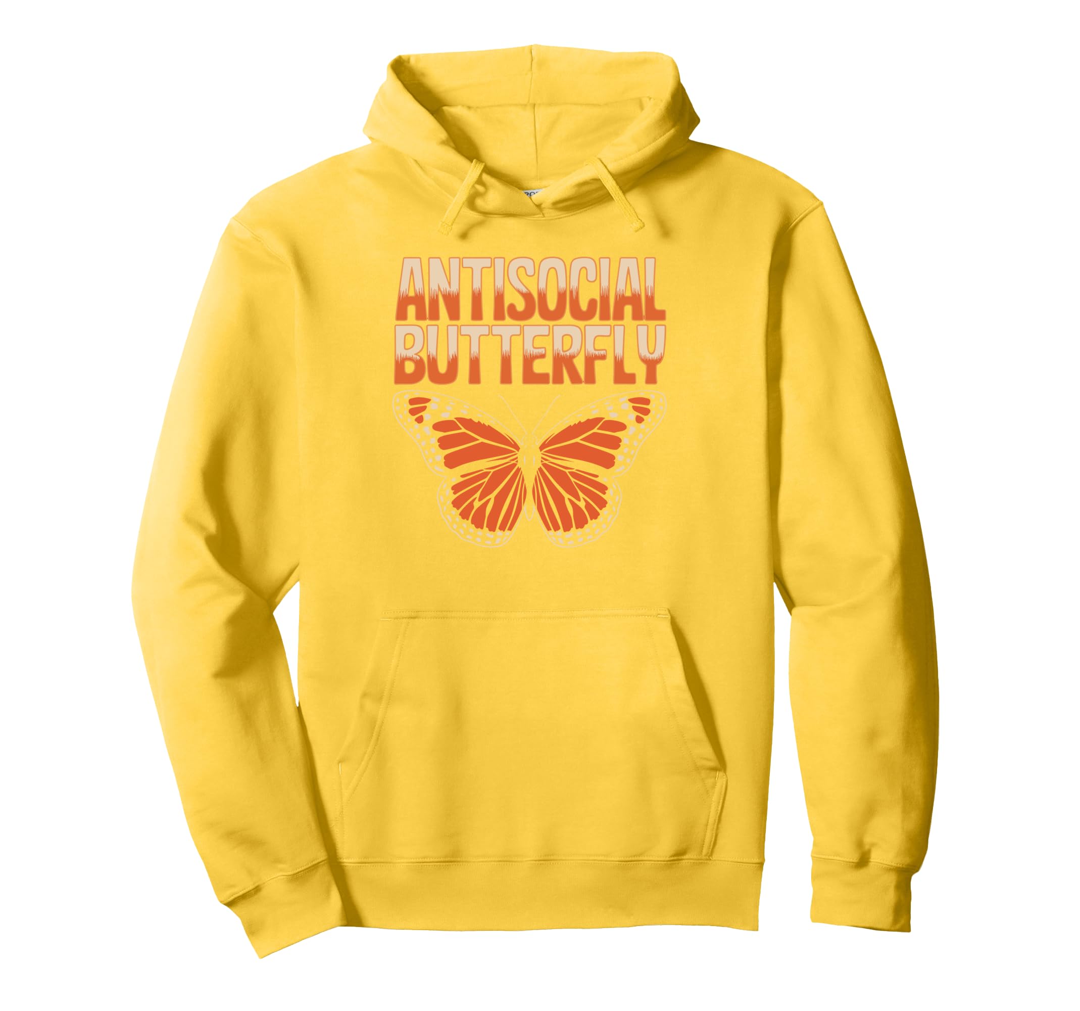 Antisocial Butterfly Funny Irony Hoodie - Unique Graphic Men Women - T-Shirt, Sweatshirt, Hoodie