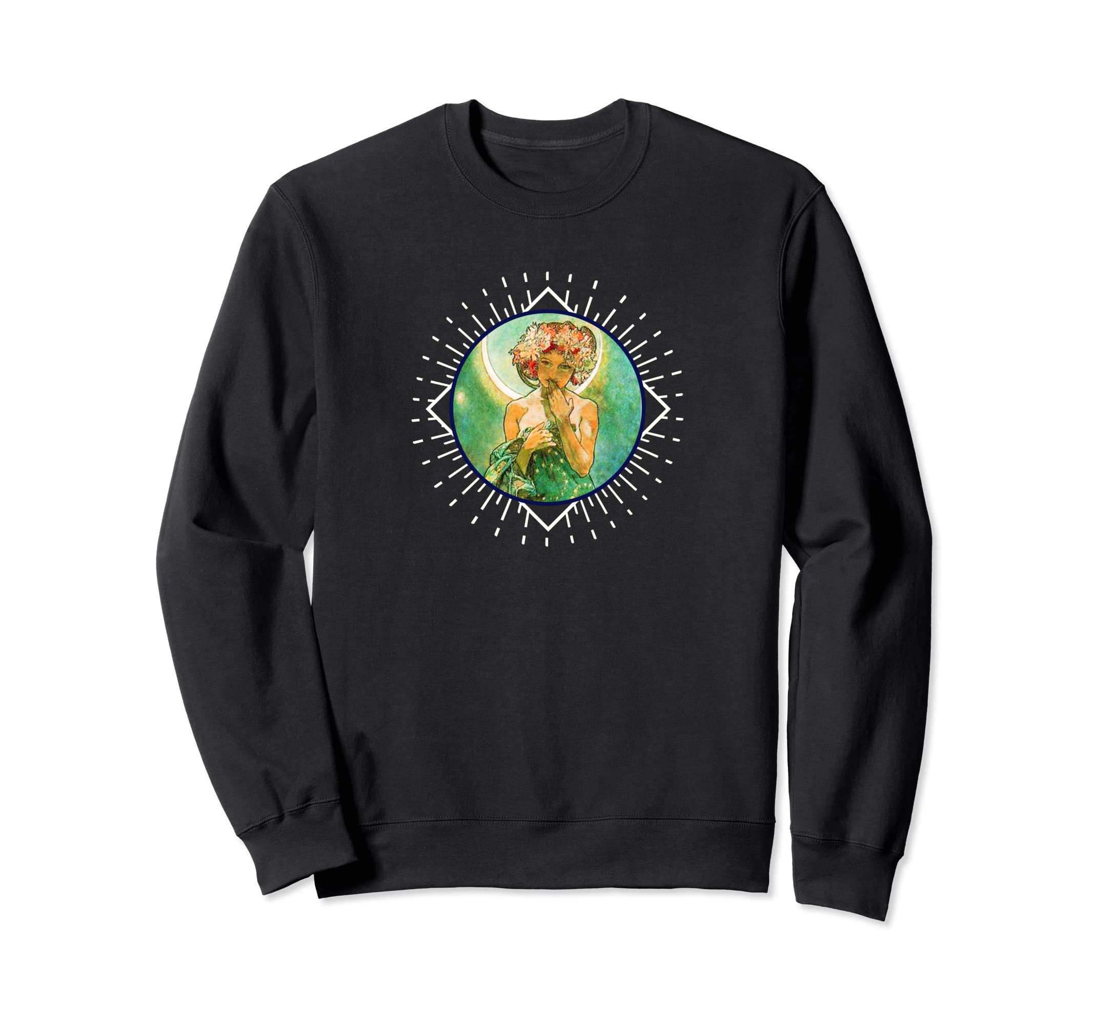 Lady Art Nouveau Sweatshirt - Graphic Print Men Women - T-Shirt, Sweatshirt, Hoodie
