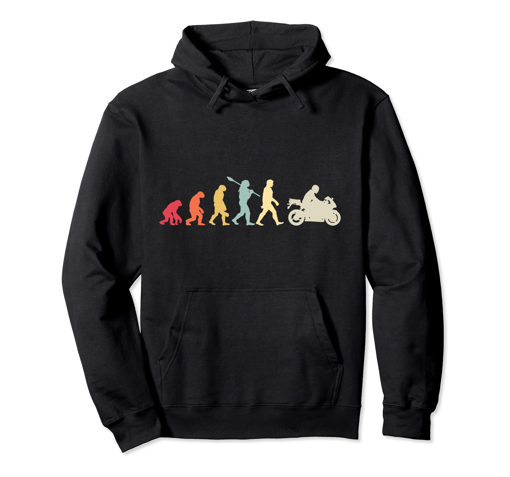 Motorcycle Evolution Superbike Biker Hoodie - Novelty Apparel for Adults - T-Shirt, Sweatshirt, Hoodie