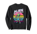 Alien 80S Aesthetic Sweatshirt - Casual Everyday Wear for Adults - T-Shirt, Sweatshirt, Hoodie