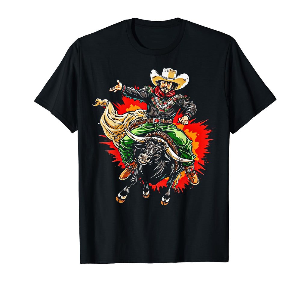 Cowboy Rodeo Horse Riding Usa Cowboy T-Shirt - Unique Graphic Unisex - T-Shirt, Sweatshirt, Hoodie