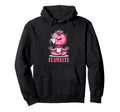 Flamaste Funny Flamingo Yoga Hoodie - Custom Art Print Men Women - T-Shirt, Sweatshirt, Hoodie
