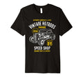 Speed Shop Hotrod Car Distressed T-Shirt - Casual Everyday Wear Unisex - T-Shirt, Sweatshirt, Hoodie