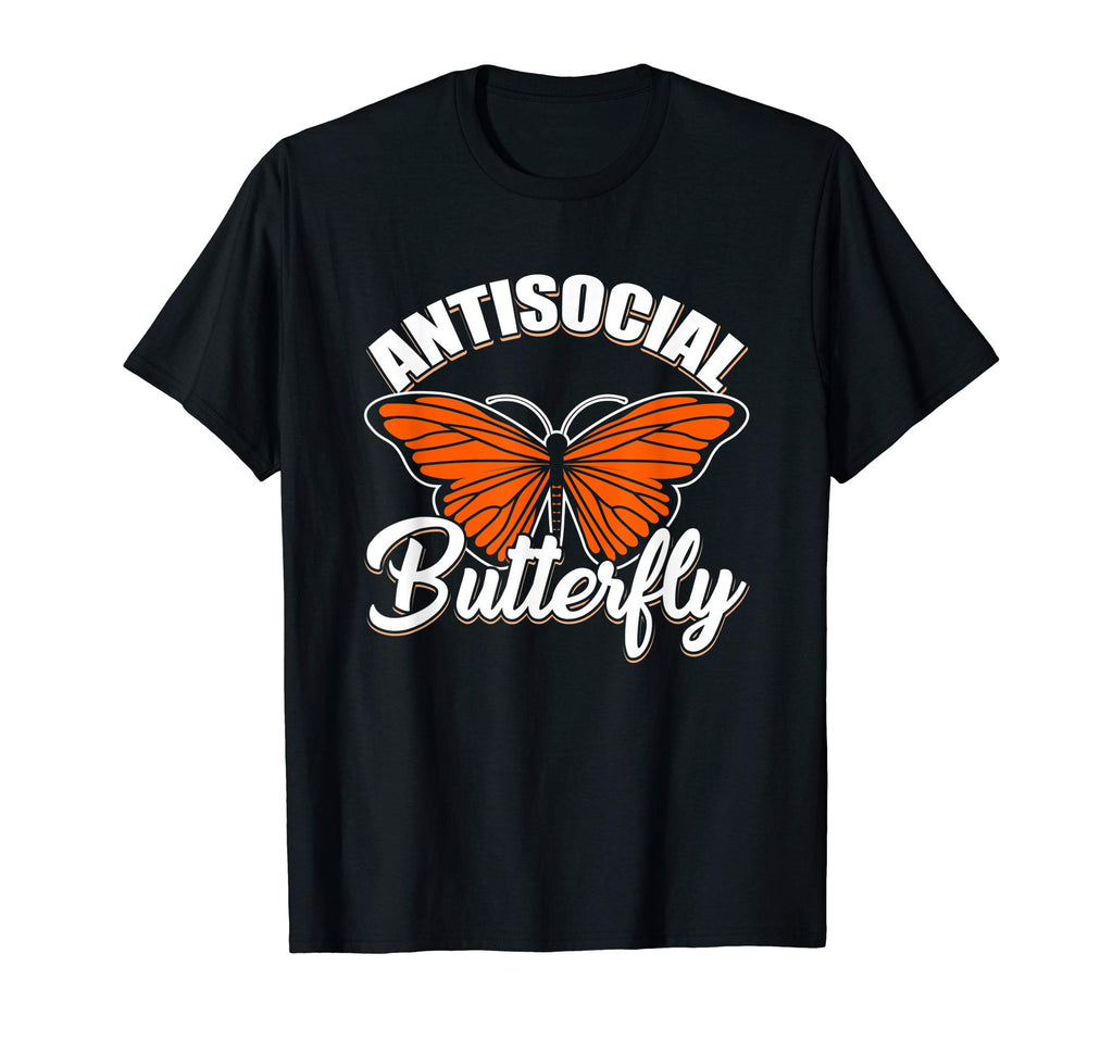 Antisocial Butterfly Introvert Gift Gift T-Shirt - Minimalist Print Unisex - T-Shirt, Sweatshirt, Hoodie