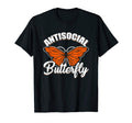 Antisocial Butterfly Introvert Gift Gift T-Shirt - Minimalist Print Unisex - T-Shirt, Sweatshirt, Hoodie