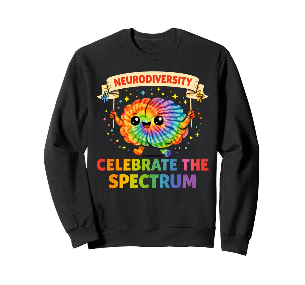 Neurodiversity Brain Spectrum Sweatshirt - Casual Everyday Wear Unisex - T-Shirt, Sweatshirt, Hoodie