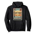 Bordeaux Iconic Cityscape Reflection Hoodie - Unique Graphic Men Women - T-Shirt, Sweatshirt, Hoodie