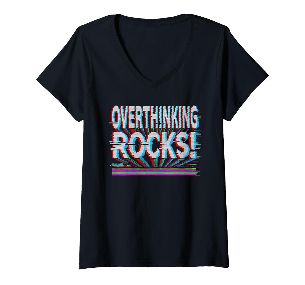 Womens Overthinking Rocks Funny Anxiety T-Shirt - Unique Graphic Unisex - T-Shirt, Sweatshirt, Hoodie