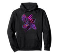Vaporwave Falcon Geometric Birding Hoodie - Unique Graphic Men Women - T-Shirt, Sweatshirt, Hoodie
