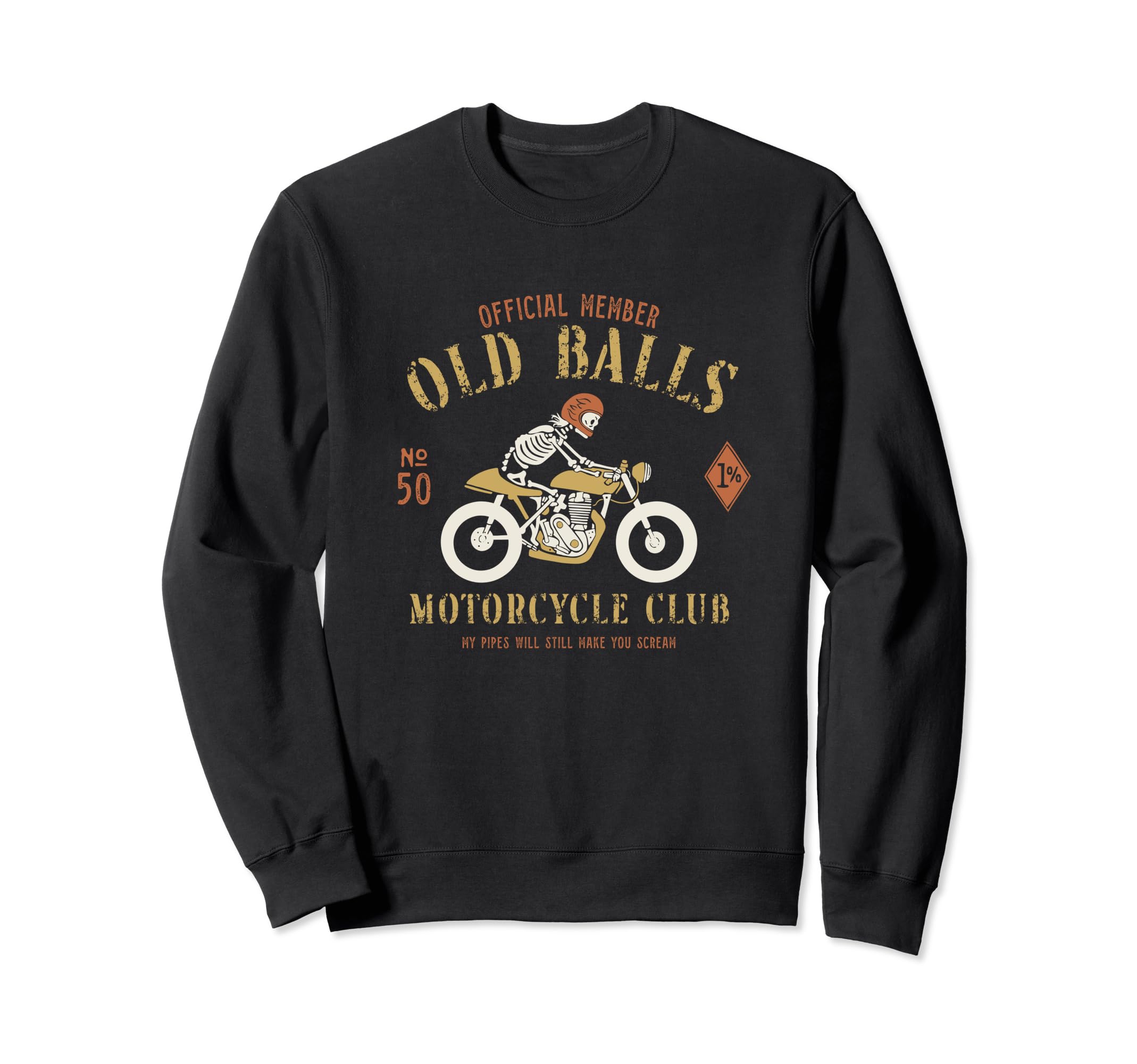 Motorcycle Biker Mens 50Th Sweatshirt - Casual Everyday Wear Men Women - T-Shirt, Sweatshirt, Hoodie