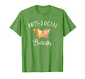 Womens Anti Social Butterfly Funny T-Shirt - Fun Novelty Design Unisex - T-Shirt, Sweatshirt, Hoodie