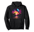 Vaporwave Solar System 80S Synthwave Hoodie - Minimalist Print Men Women - T-Shirt, Sweatshirt, Hoodie