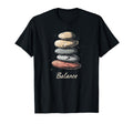 Zen Balancing Stones Art T-Shirt - Fun Novelty Design for Adults - T-Shirt, Sweatshirt, Hoodie