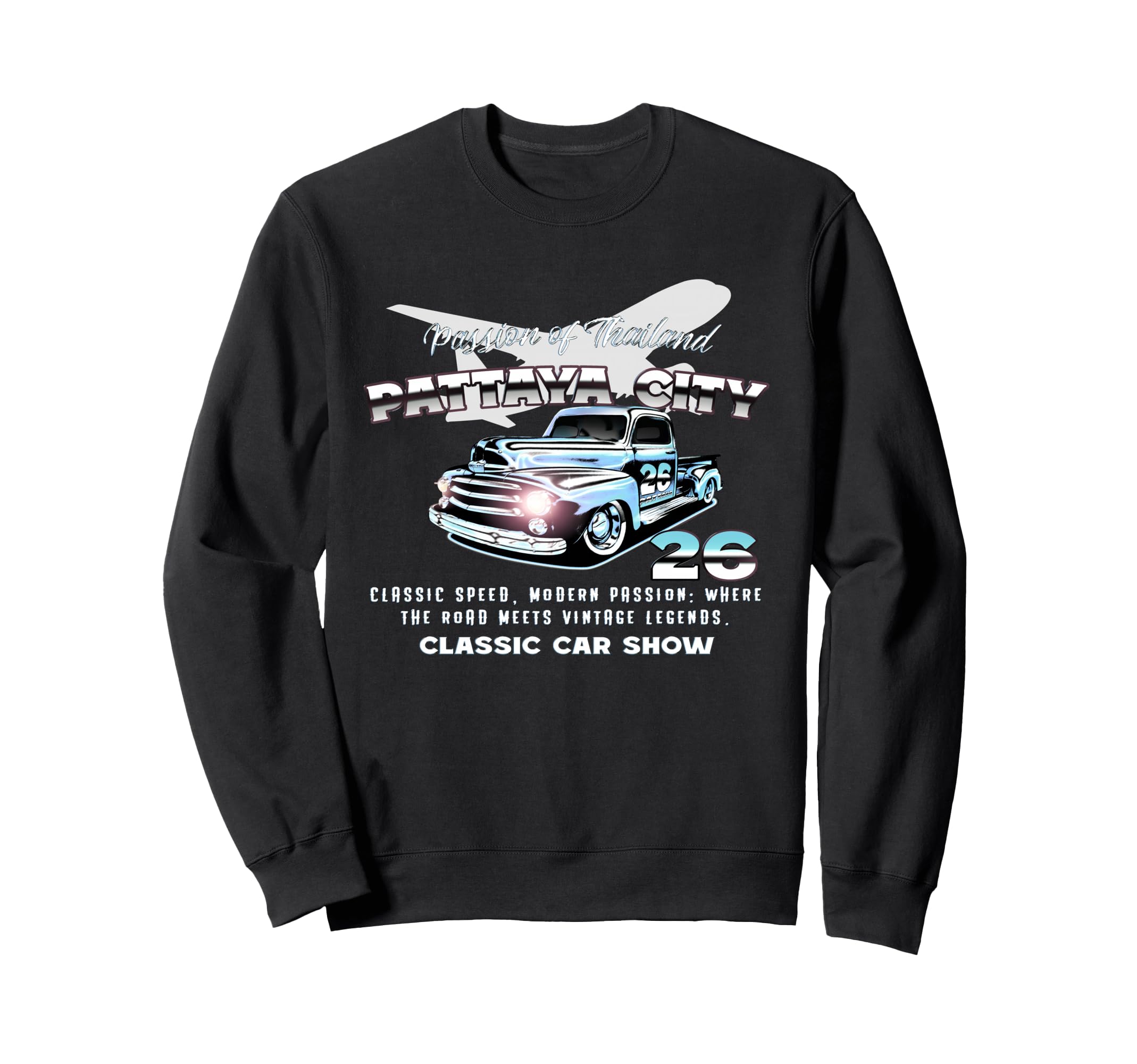 Pattaya City 2026 Car Motor Show Sweatshirt - Unique Graphic for Adults - T-Shirt, Sweatshirt, Hoodie
