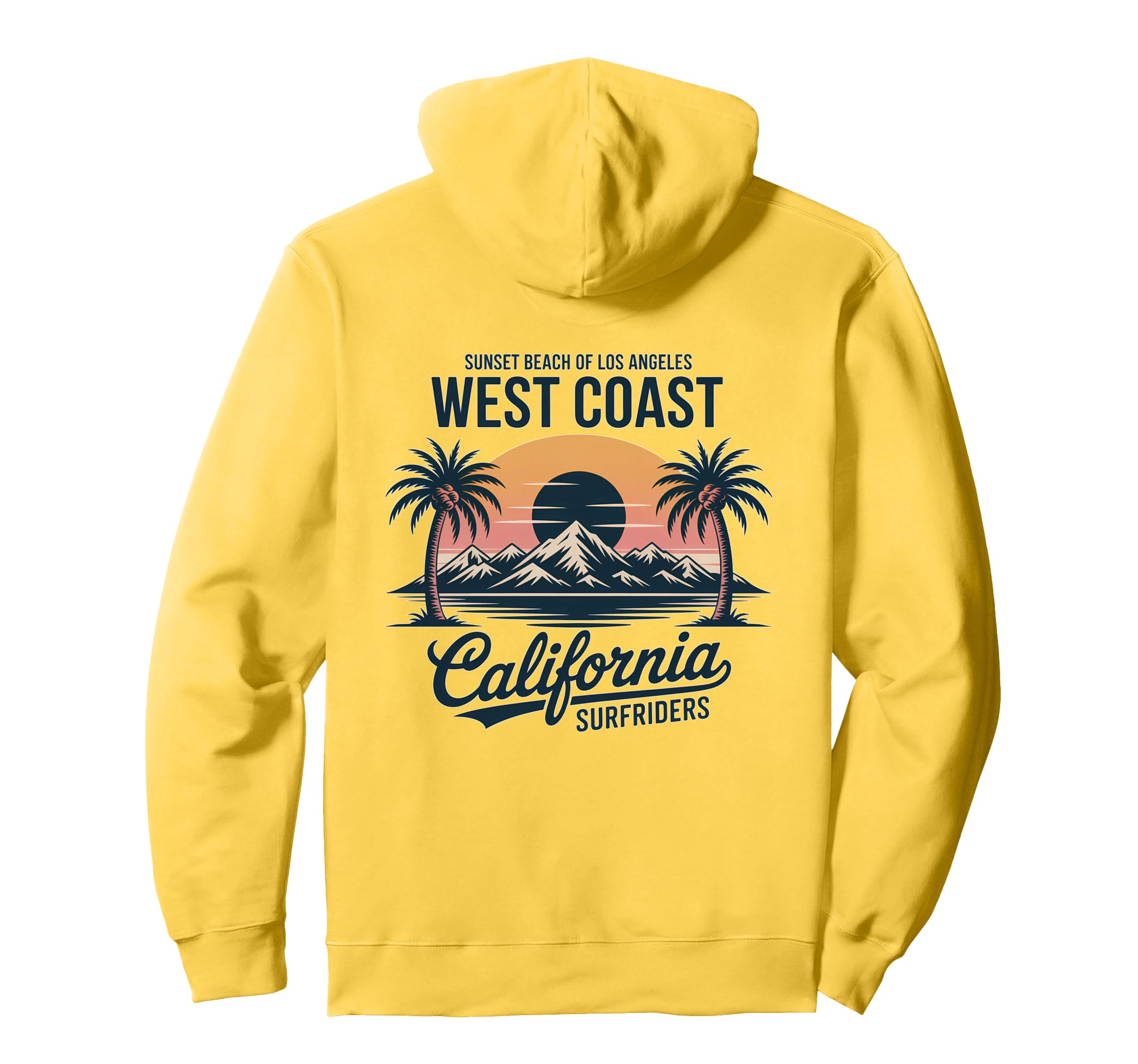 Summer Vibes California Beach Ocean Hoodie - Fun Novelty Design Men Women - T-Shirt, Sweatshirt, Hoodie
