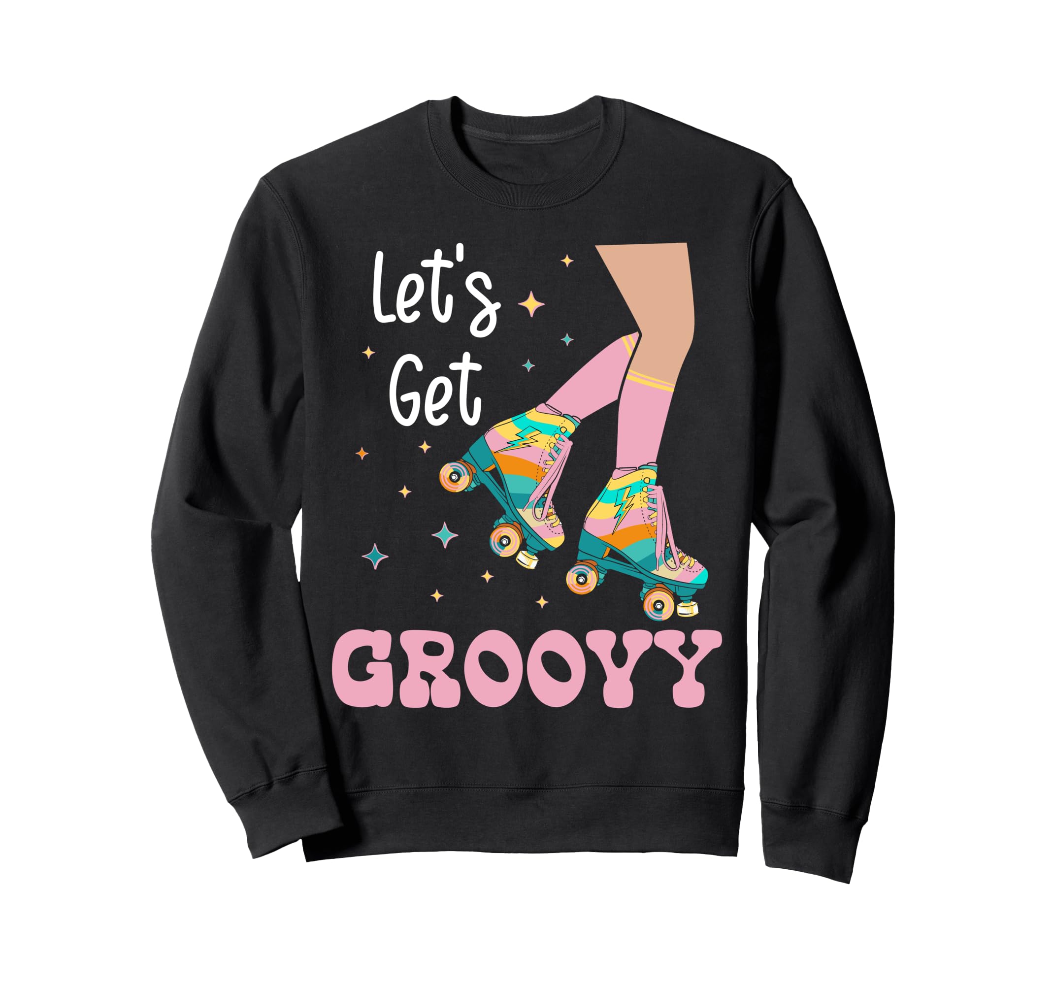 Roller Skating Skate 1970S Lets Sweatshirt - Custom Art Print for Adults - T-Shirt, Sweatshirt, Hoodie