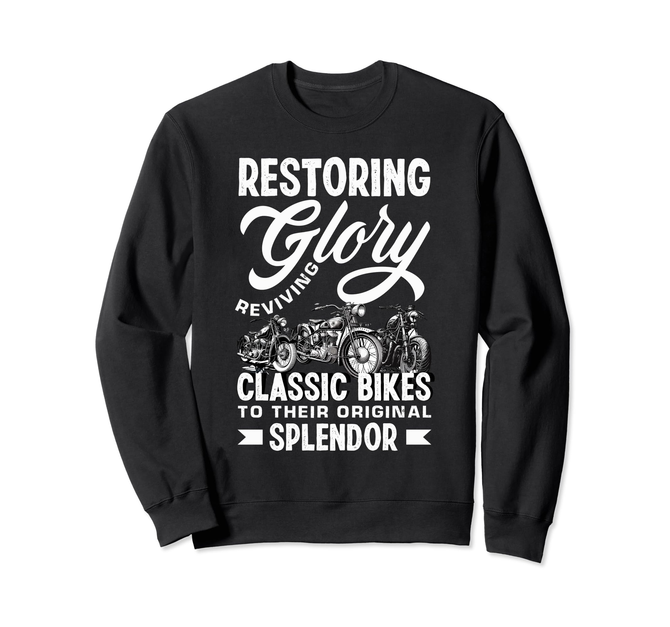 Motorcycle Enthusiast Ride Sweatshirt - Aesthetic Graphic Men Women - T-Shirt, Sweatshirt, Hoodie