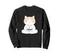 Zen Cat Meditation Art Yoga And Sweatshirt - Minimalist Print Men Women - T-Shirt, Sweatshirt, Hoodie