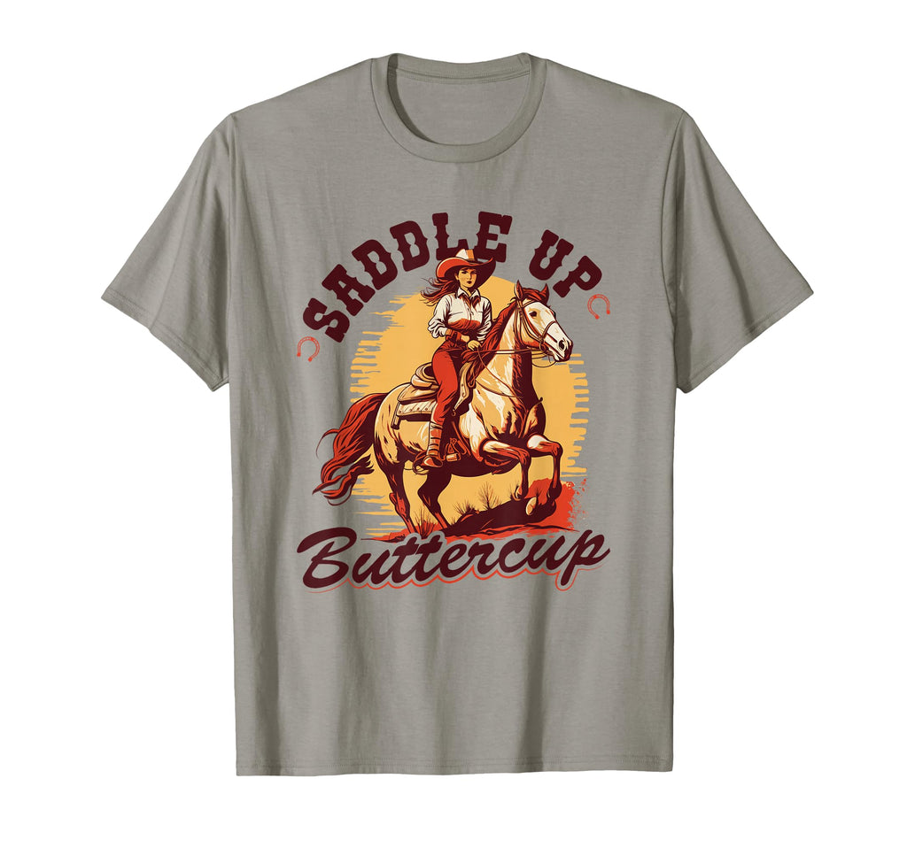 Country Saddle Up Buttercup Bronc Horse T-Shirt - Streetwear Style Unisex - T-Shirt, Sweatshirt, Hoodie