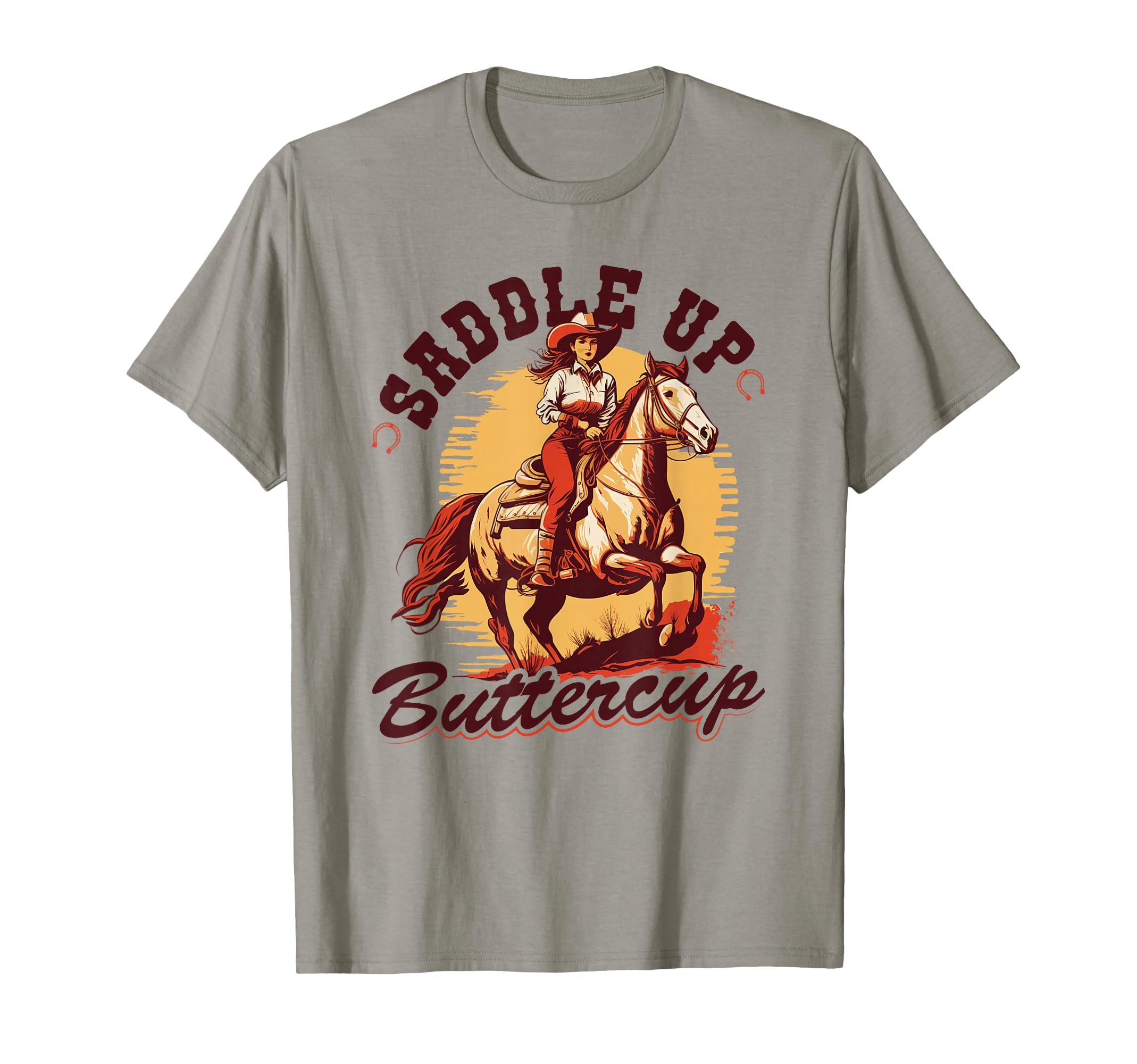 Country Saddle Up Buttercup Bronc Horse T-Shirt - Streetwear Style Unisex - T-Shirt, Sweatshirt, Hoodie
