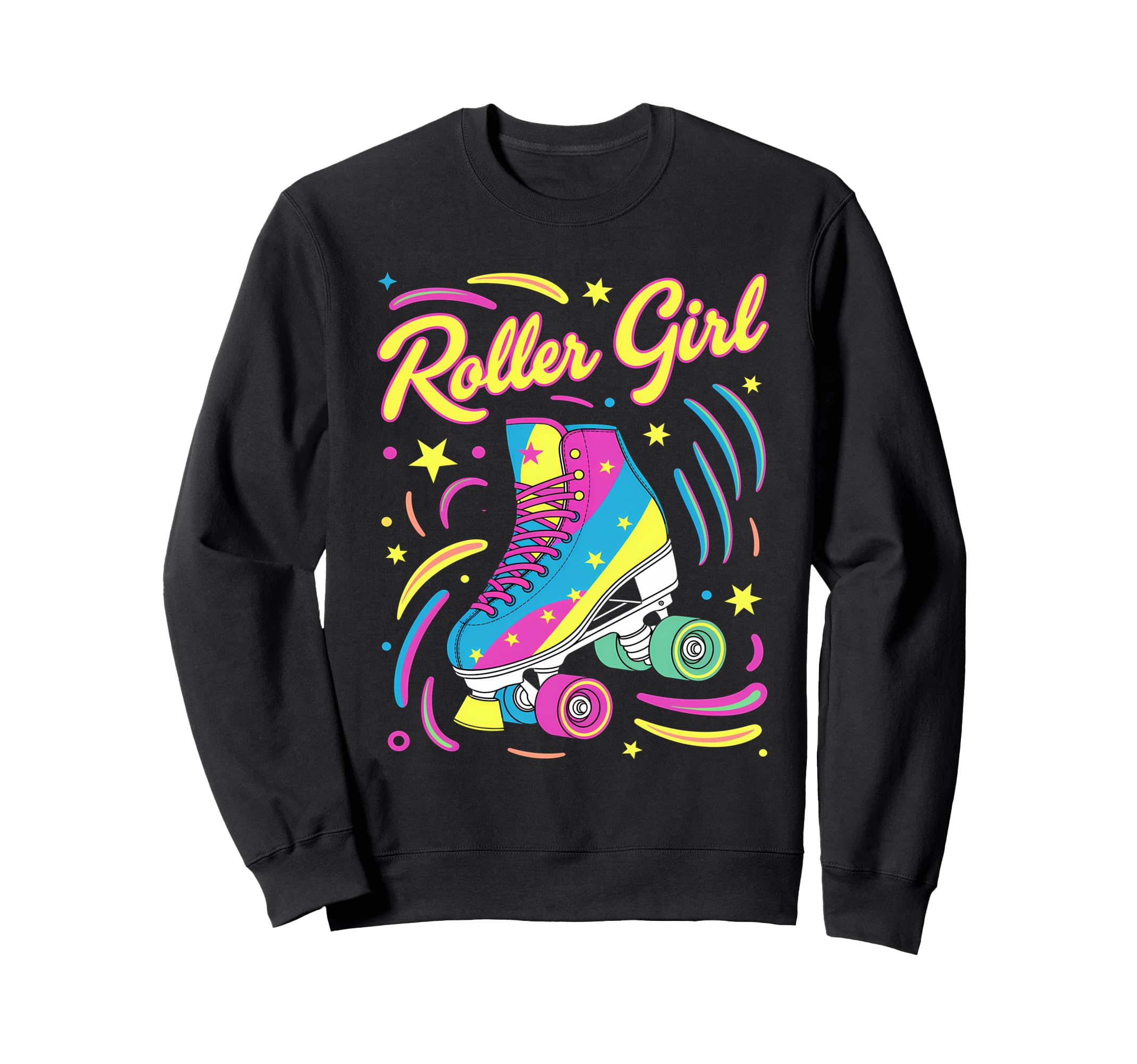 Roller Skater 80S Roller Skates 70S Sweatshirt - Fun Novelty Design Unisex - T-Shirt, Sweatshirt, Hoodie