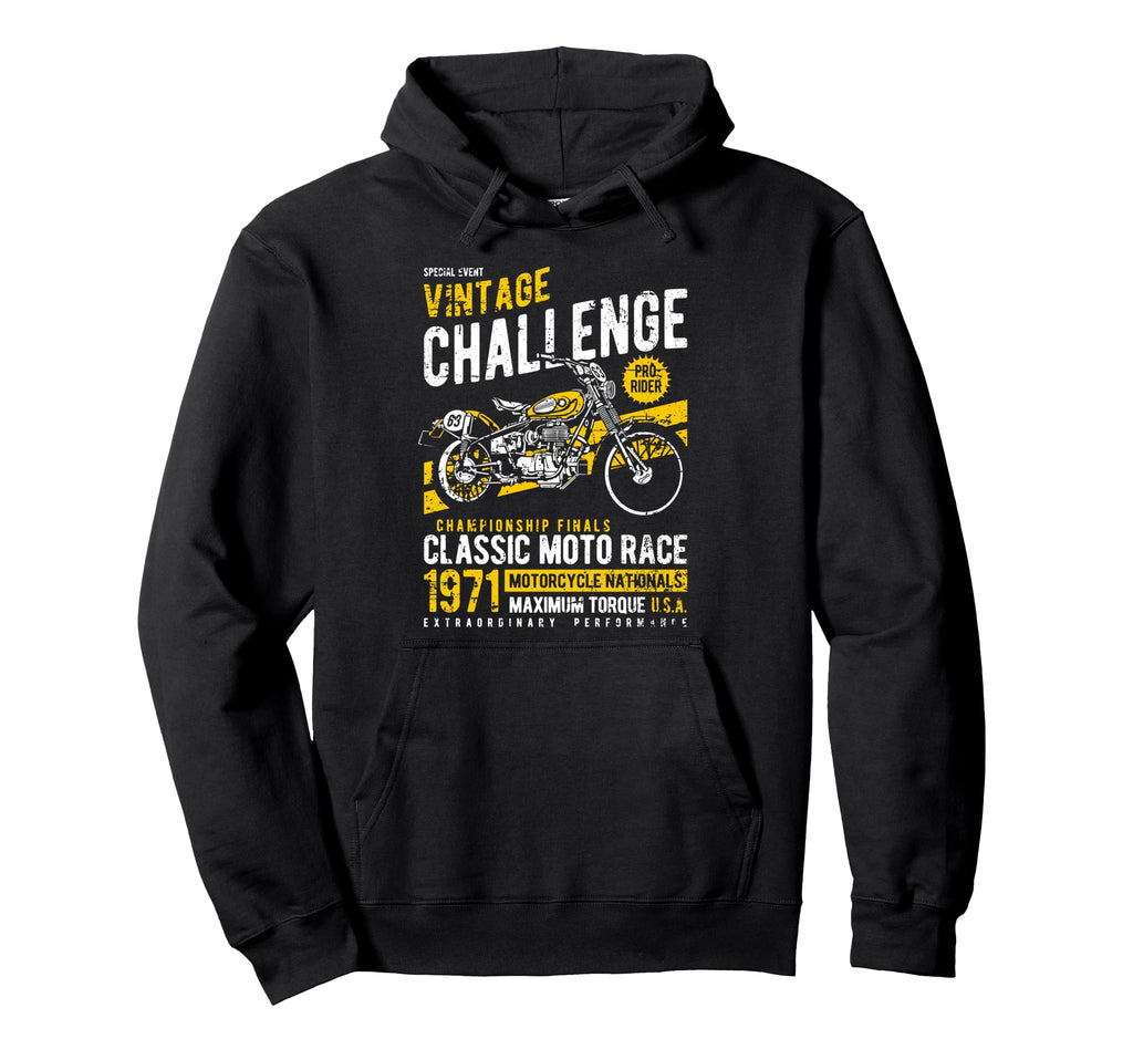 Challenge Motorcycle Race Hoodie - Casual Everyday Wear for Adults - T-Shirt, Sweatshirt, Hoodie
