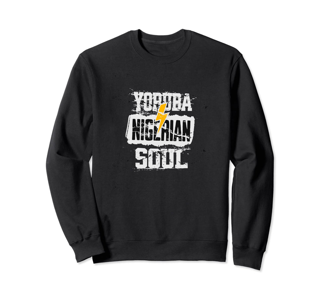 Yoruba Nigerian Soul Large Distressed Sweatshirt - Streetwear Style Unisex - T-Shirt, Sweatshirt, Hoodie