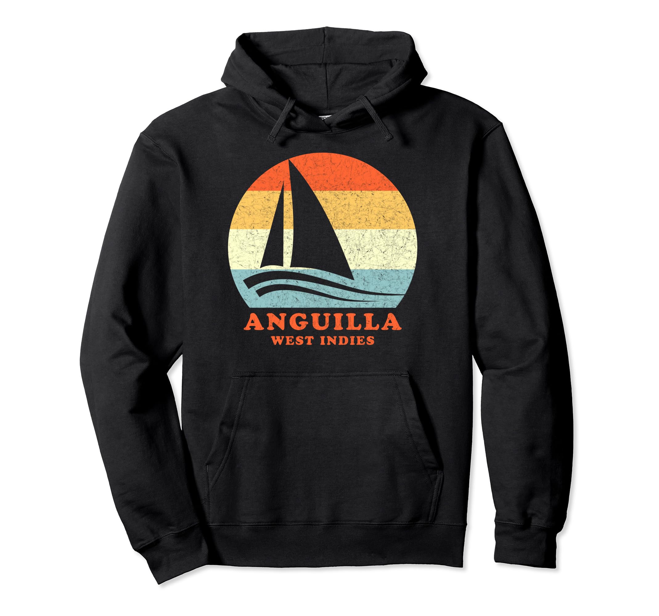 Anguilla West Indies Sailboat Sailing Hoodie - Graphic Print Unisex - T-Shirt, Sweatshirt, Hoodie