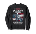 Mens Skeleton Rider Artwork Motorcycle Sweatshirt - Graphic Print Unisex - T-Shirt, Sweatshirt, Hoodie