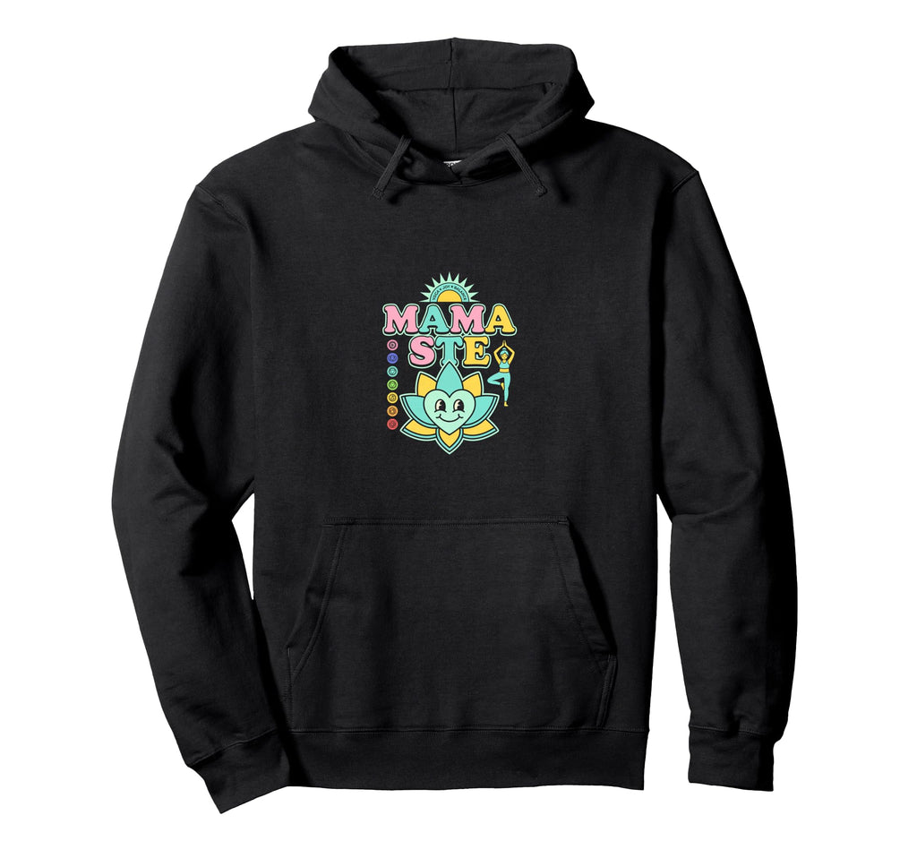 Mama Ste Yoga Mom Lotus Heart Balance Hoodie - Fun Novelty Design Unisex - T-Shirt, Sweatshirt, Hoodie