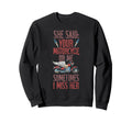 Motorcycle Biker She Said Your Sweatshirt - Aesthetic Graphic Men Women - T-Shirt, Sweatshirt, Hoodie