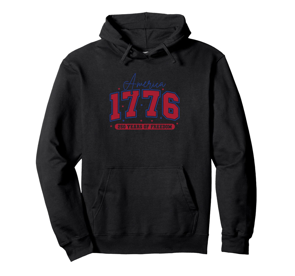 America 1776 250 Years Freedom Hoodie - Custom Art Print Men Women - T-Shirt, Sweatshirt, Hoodie