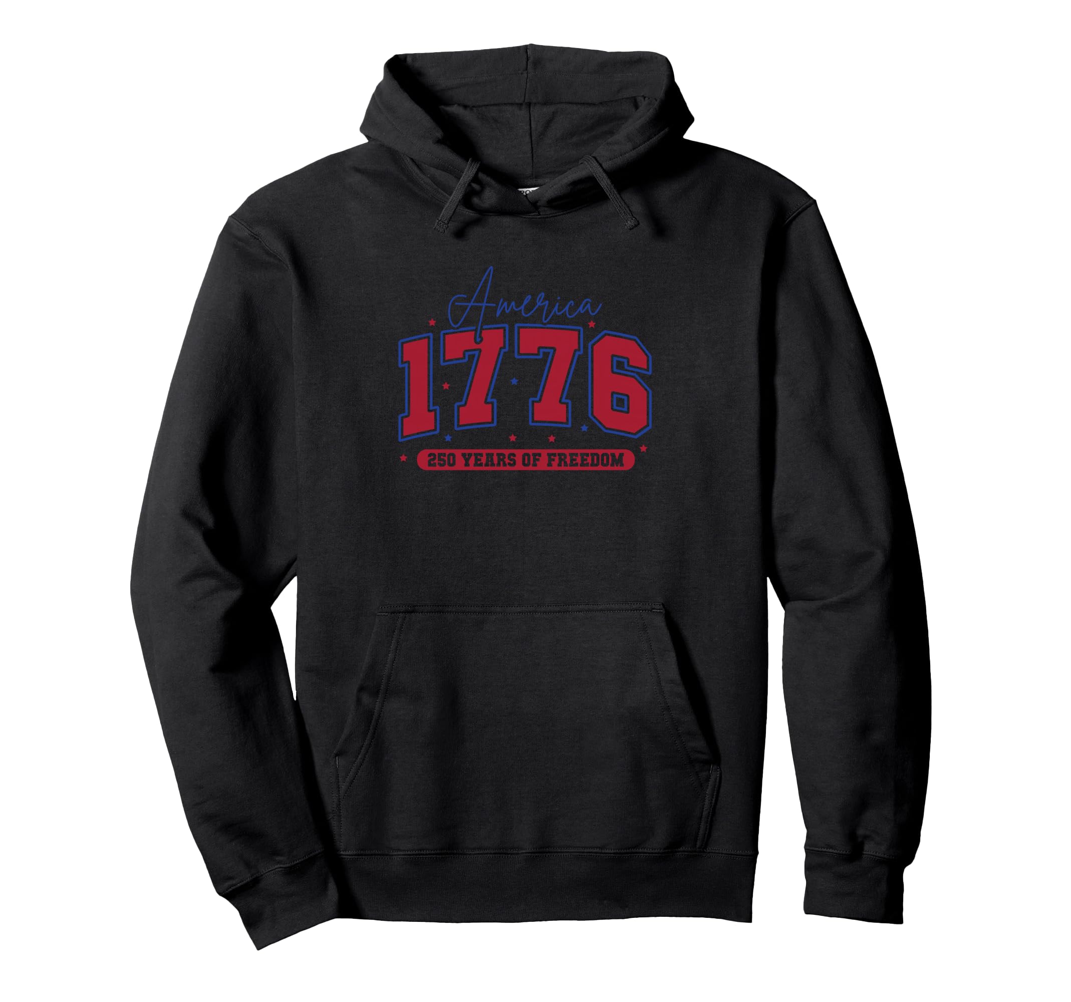 America 1776 250 Years Freedom Hoodie - Custom Art Print Men Women - T-Shirt, Sweatshirt, Hoodie