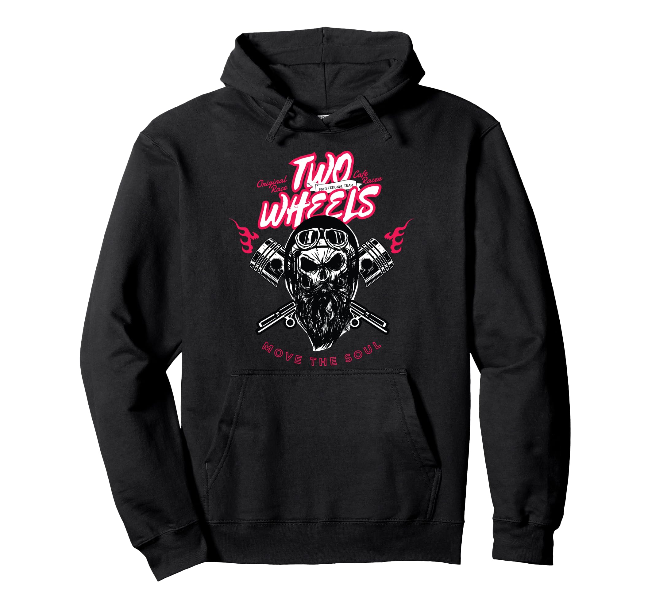 Two Wheels Move Soul Motorcycle Hoodie - Minimalist Print for Adults - T-Shirt, Sweatshirt, Hoodie