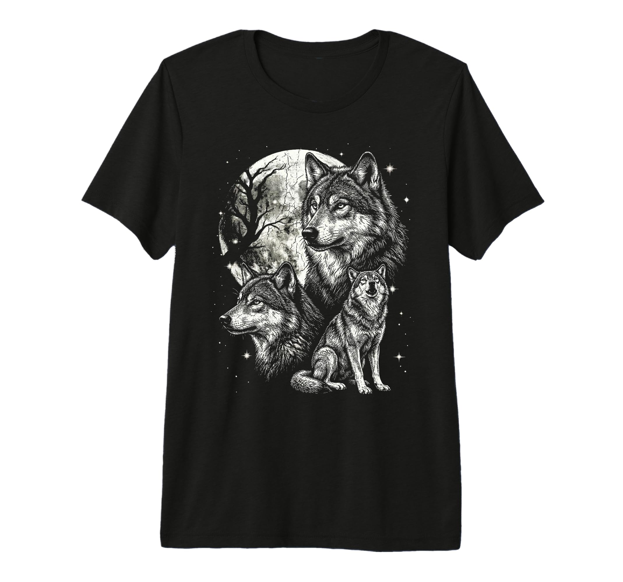 Wolf 90S Aesthetic Y2K Howling Wolf T-Shirt - Trendy Graphic for Adults - T-Shirt, Sweatshirt, Hoodie