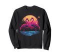 Flamingo Vaporwave Aesthetic Sweatshirt - Casual Everyday Wear Unisex - T-Shirt, Sweatshirt, Hoodie