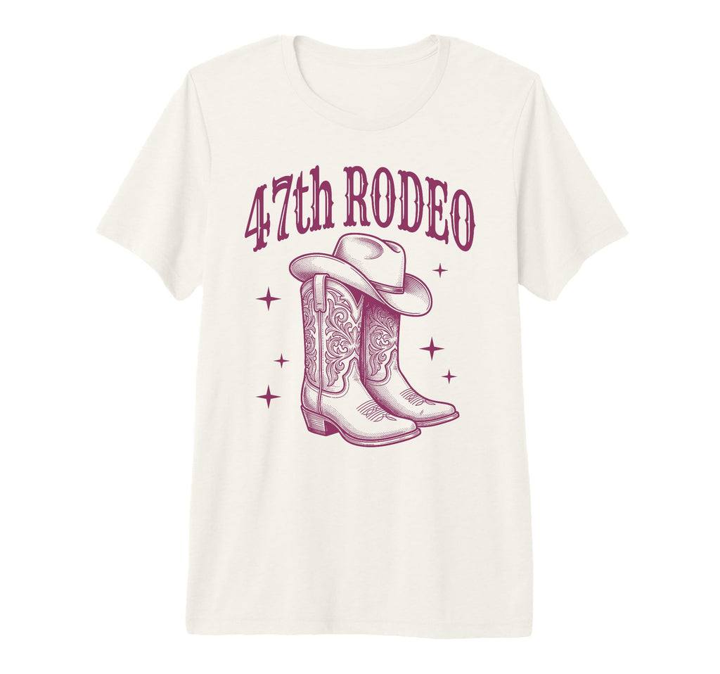 47Th Birthday Rodeo Western Cowgirl T-Shirt - Streetwear Style Unisex - T-Shirt, Sweatshirt, Hoodie