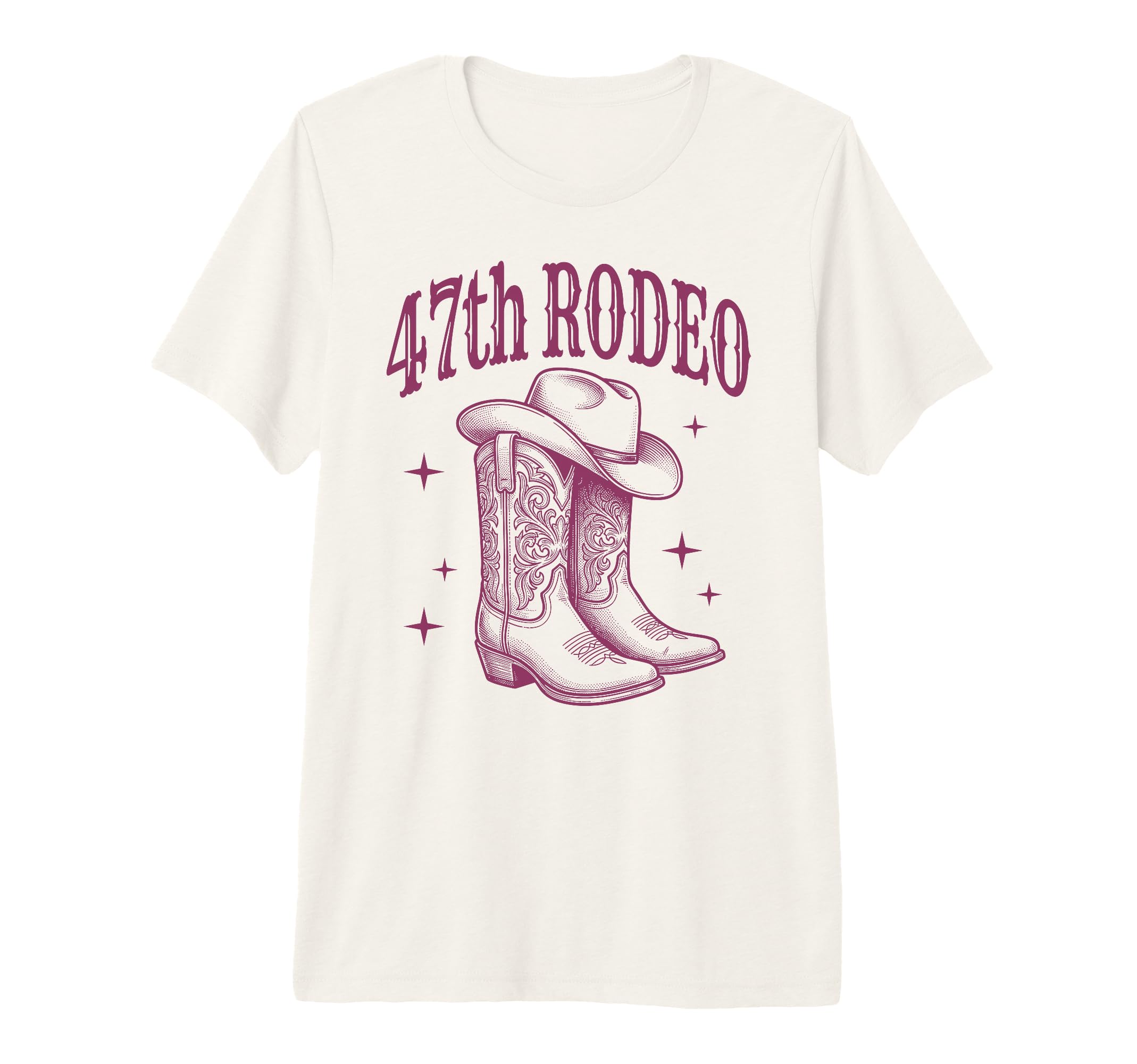 47Th Birthday Rodeo Western Cowgirl T-Shirt - Streetwear Style Unisex - T-Shirt, Sweatshirt, Hoodie